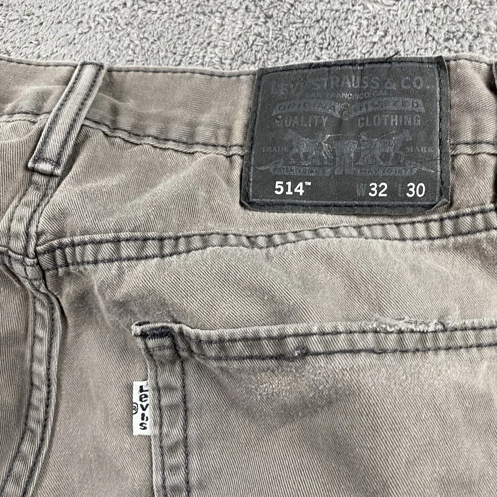 Levis 514 Straight Fit Jeans Mens 32x30 Brown Mid Rise 100% Cotton‎